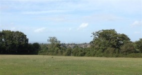 Paddock with view across the Solent